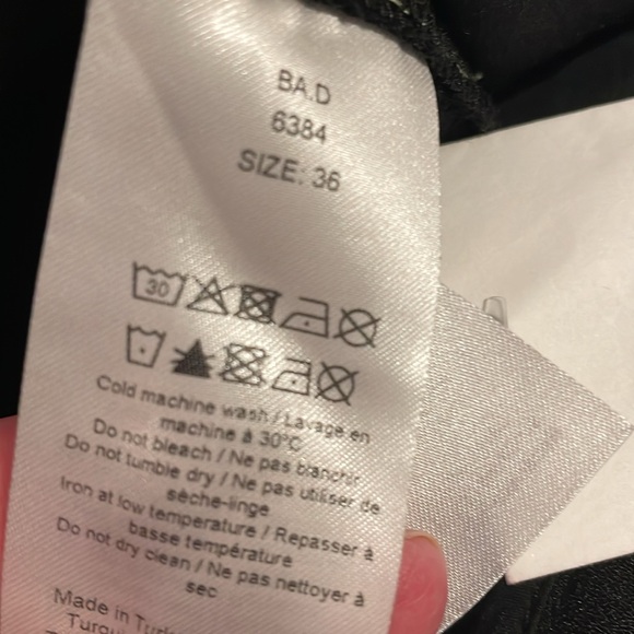 NWT Ganni black tailored heavy crepe trouser size 4 - Picture 12 of 16